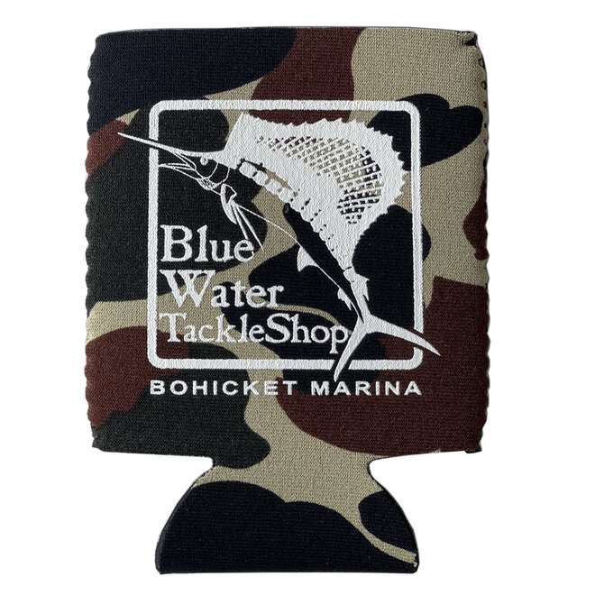 Blue Water Bohicket Can Holder, Camo