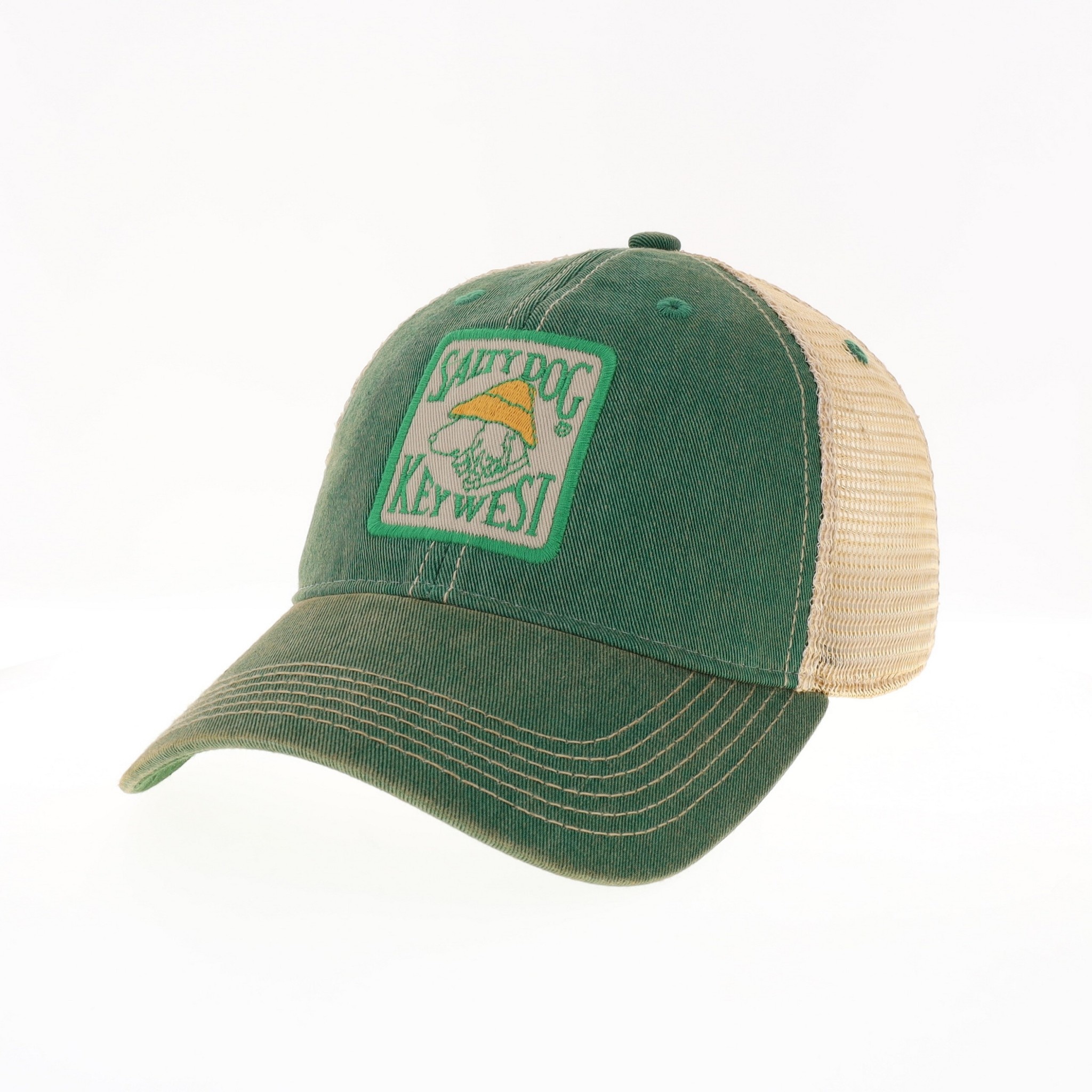 Hat - Key West - Old Favorite Trucker, Kelly Green, Adult - Salty Dog  T-Shirt Factory