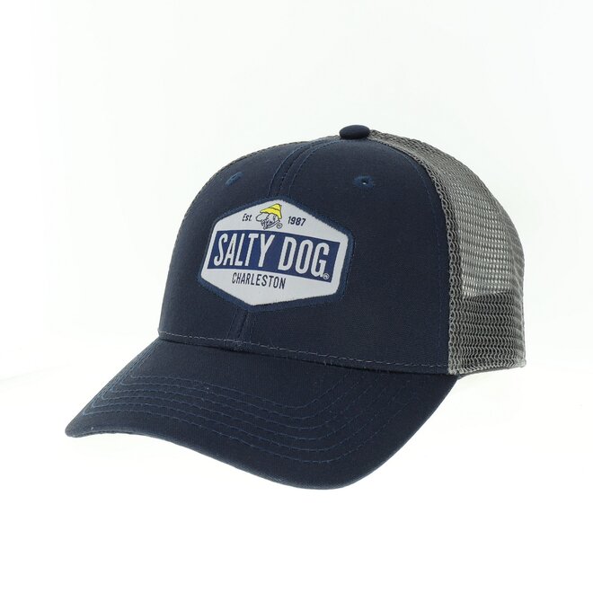 Charleston Hat - Hwy 17 Trucker, Navy/Grey