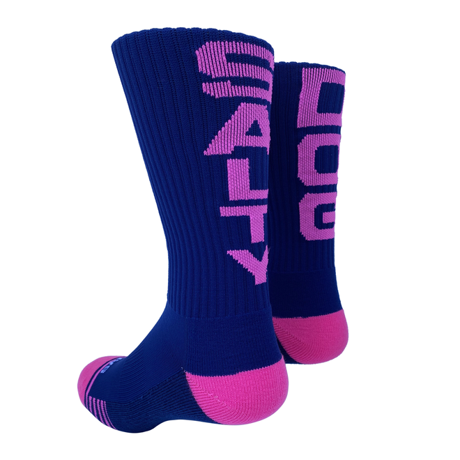 Youth Socks-Salty Dog, Pink/Navy