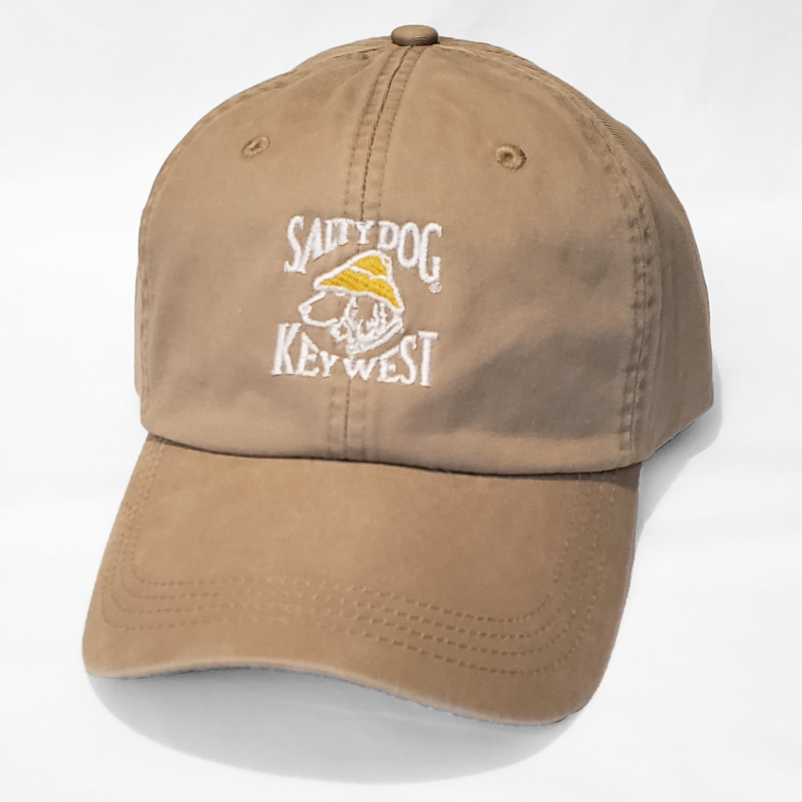 Hat Pigment Dyed, Key West, Casual Khaki Salty Dog TShirt Factory