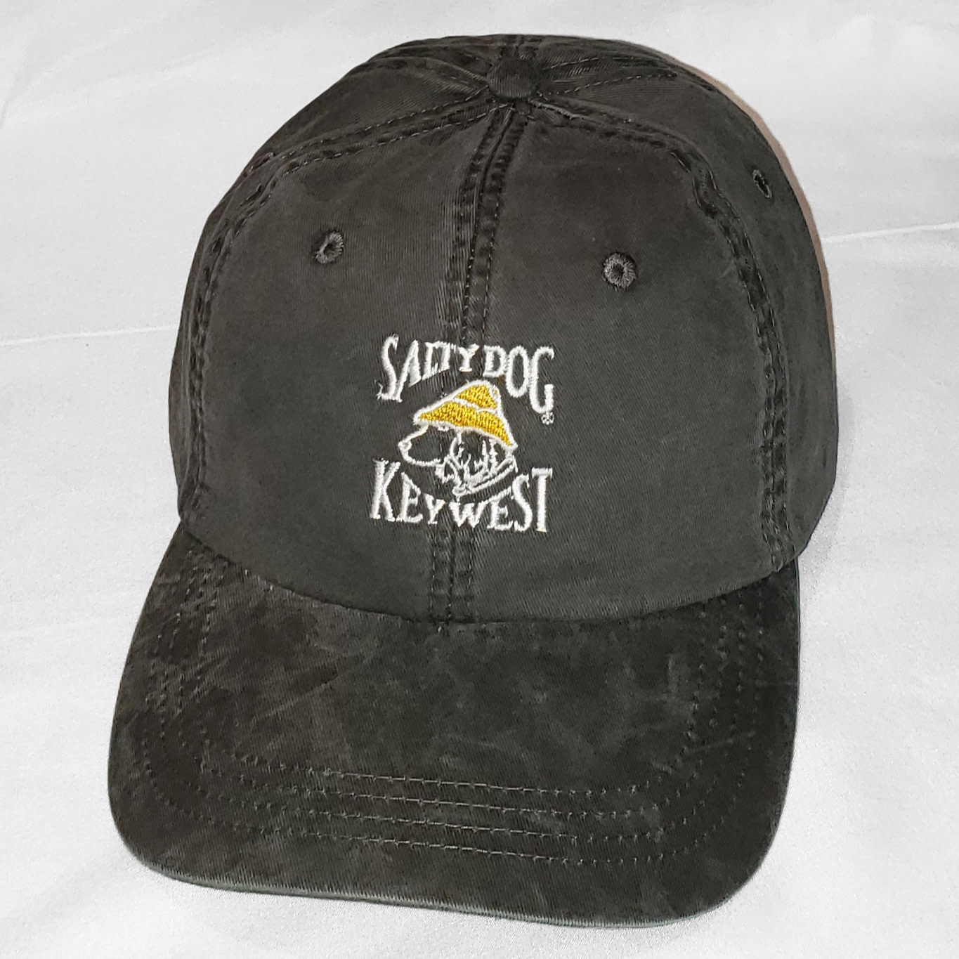 Hat Pigment Dyed, Key West, Charcoal Salty Dog TShirt Factory