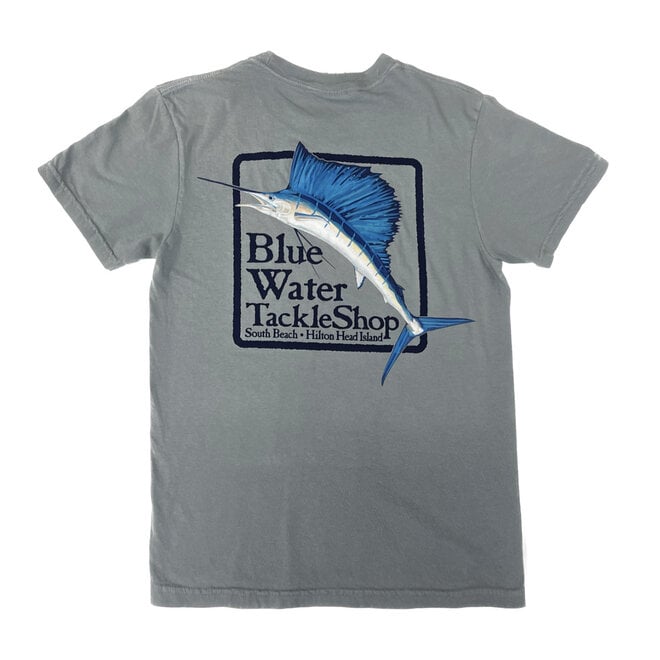 Blue Water Comfort Colors Sailfish S/S Granite