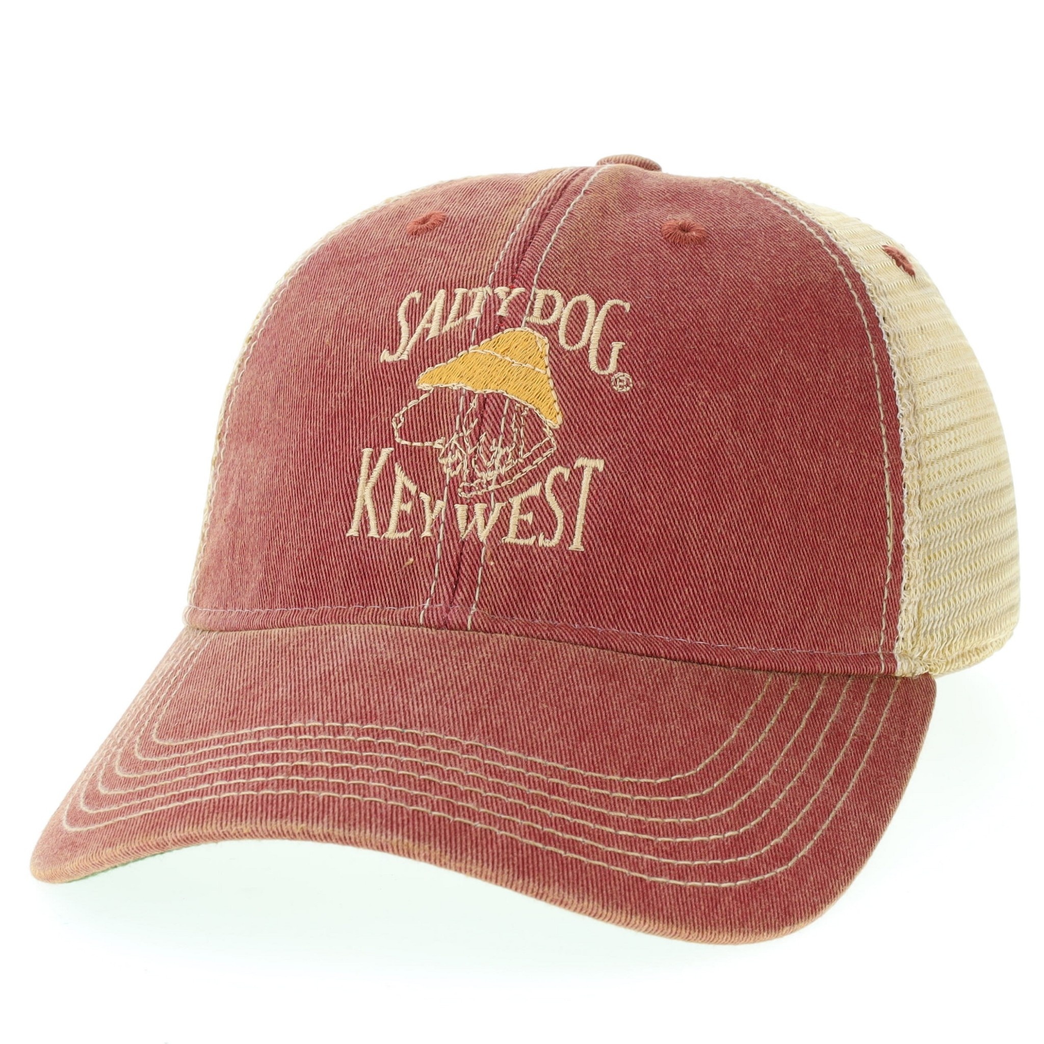 Hat Key West Old Favorite Trucker, Cardinal Salty Dog TShirt Factory