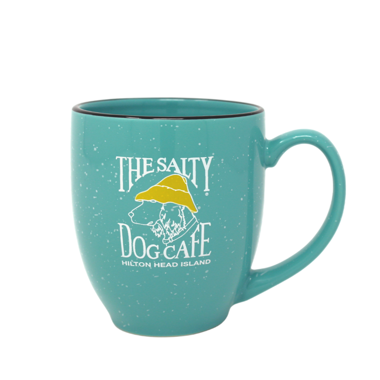 Hot Cocoa Personalized Vintage 16 oz. Bistro Mug - Aqua