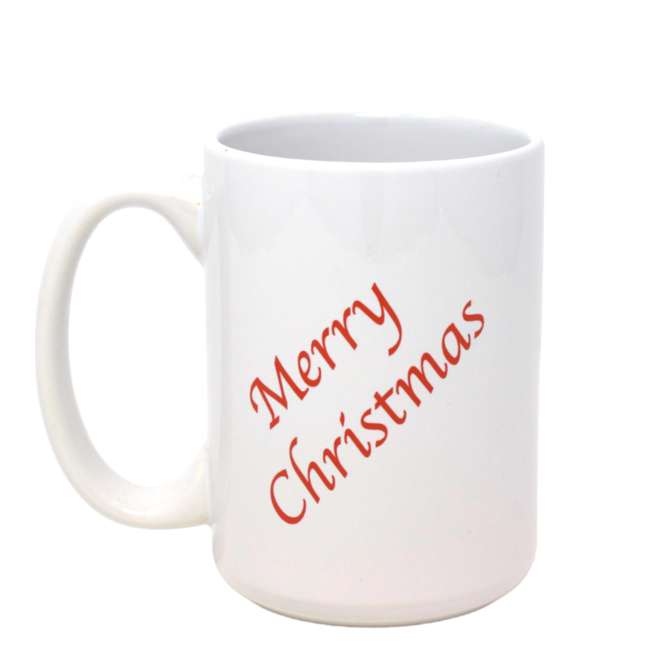 Coffee Mug - Santa, White, 13.5 oz