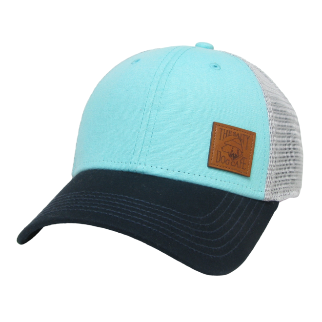 Hat - Leather Patch Mid-Pro Trucker, Mint/Navy