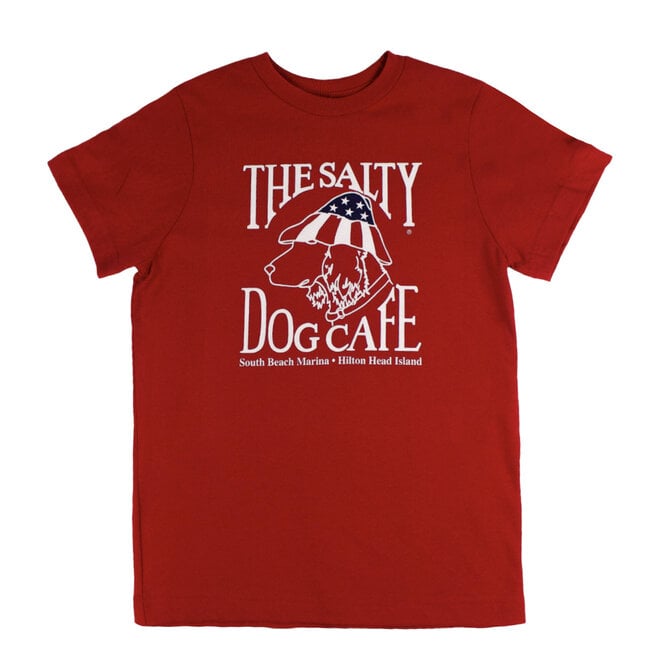 Youth Patriot Dog S/S Deep Red