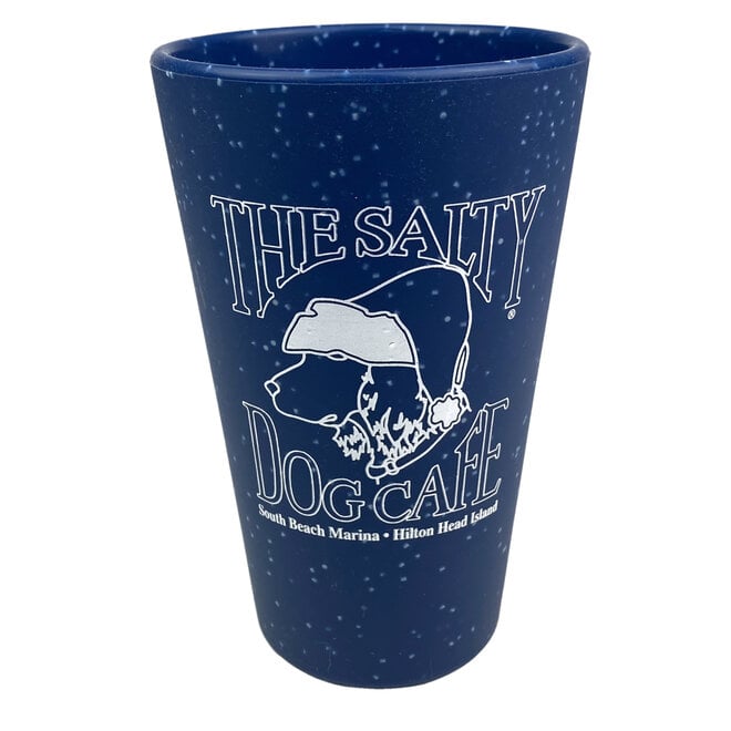 SiliPint Pint Santa, Speckled Blue, 16 oz