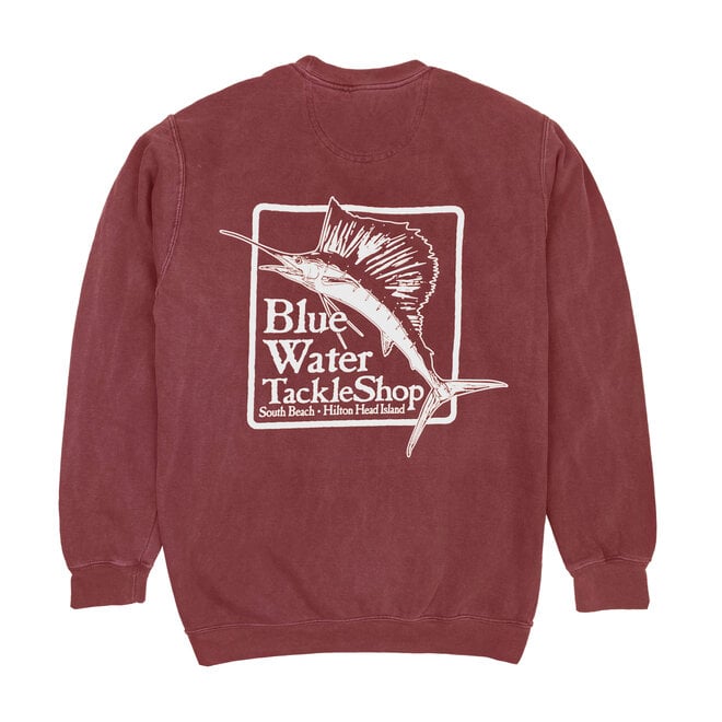 BW Stonewash Sweatshirt Crimson