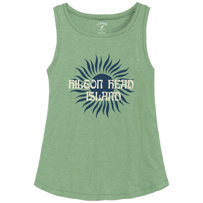 Trapeze Tank Heather Seafoam