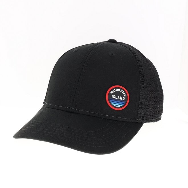 PVC Patch Lo-Pro Trucker, Black