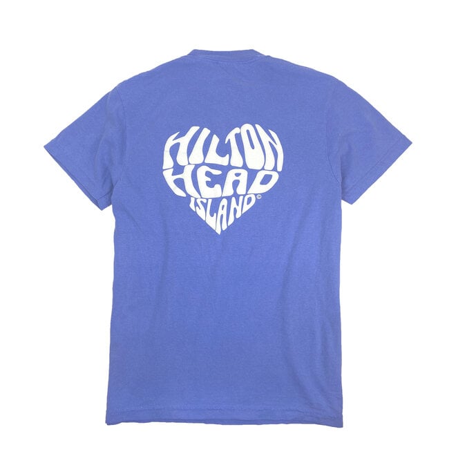 HHI Heart© Comfort Colors S/S (Old) Flo Blue