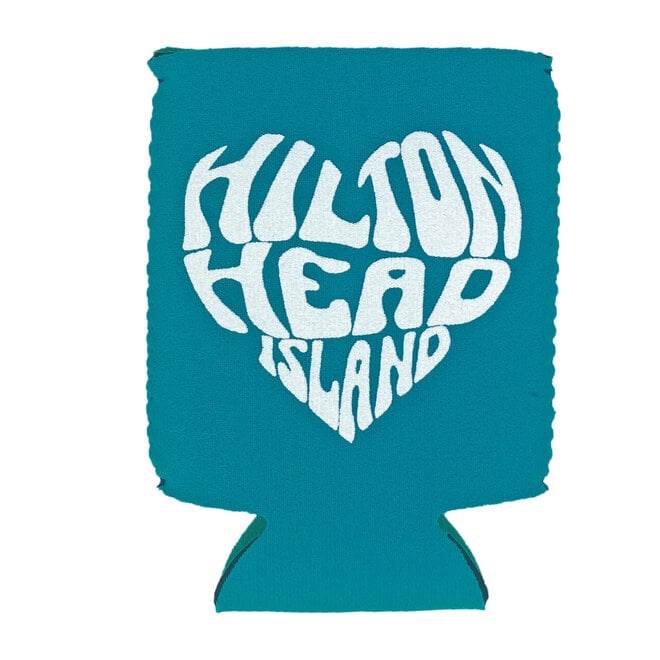 HHI Heart Can Holder Teal