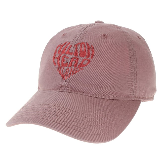 HHI Heart Hat - Relaxed Twill, Dusty Rose