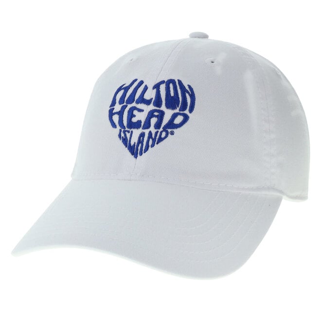 HHI Heart Hat - Relaxed Twill, White