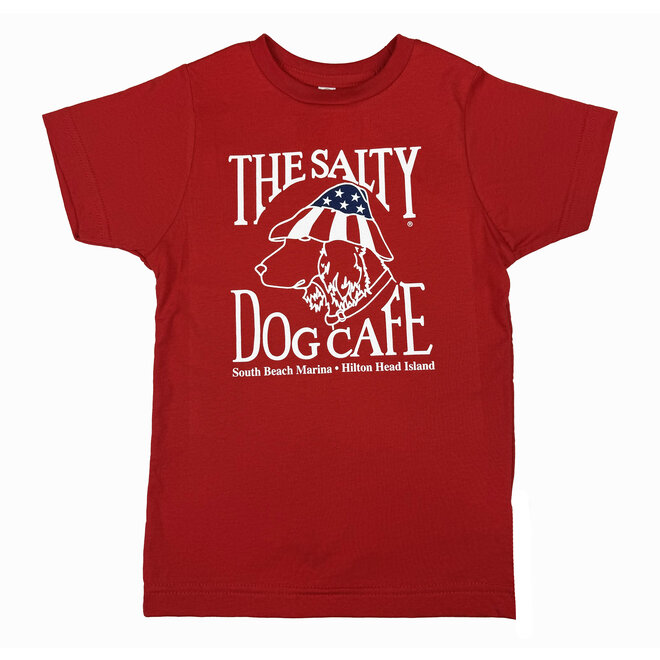 Youth Patriot Dog S/S Deep Red