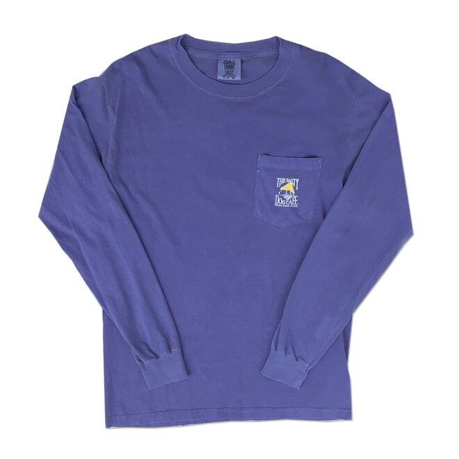 Comfort Colors L/S-Pocket Flo Blue