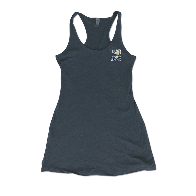 Racerback Tank Dress Indigo