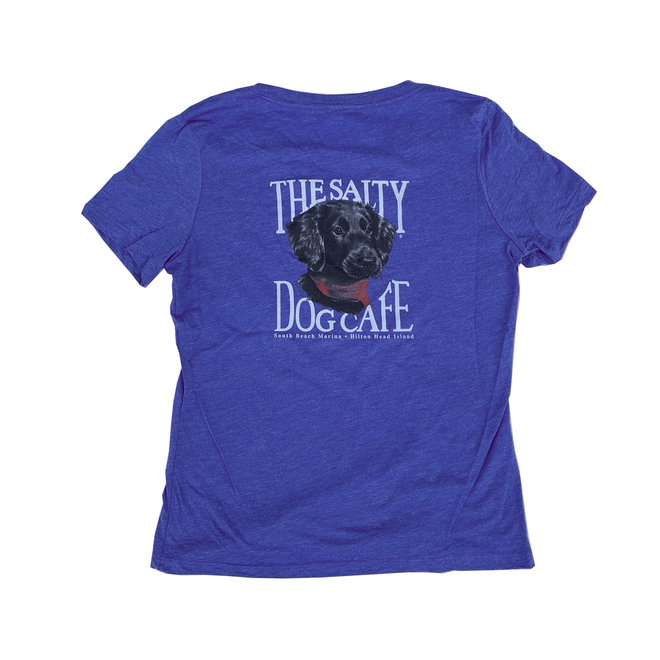 Women's Puppy Portrait S/S Royal