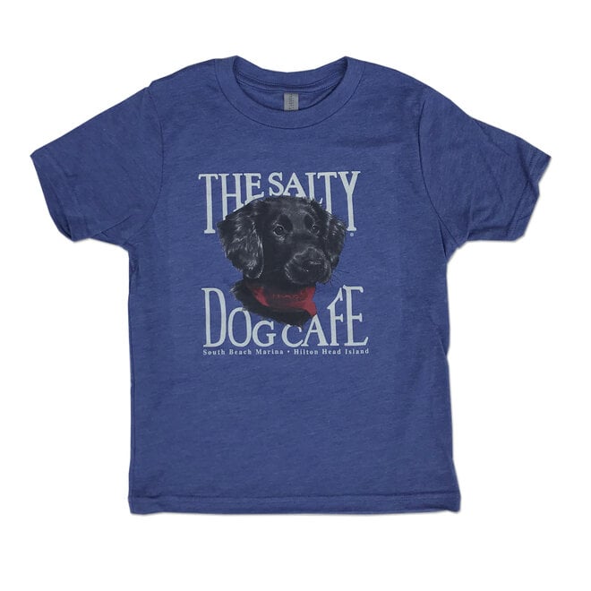 Youth Puppy Portrait Triblend S/S Royal
