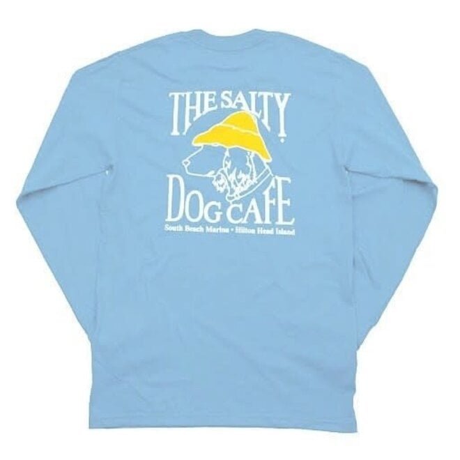 Hanes Beefy L/S Light Blue
