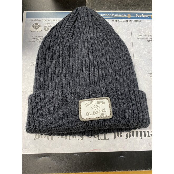 Beanie - Rib Knit, Navy