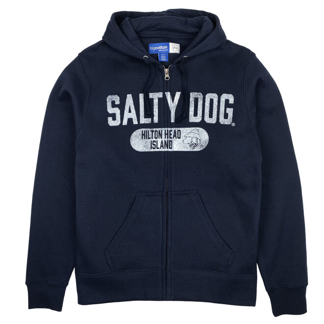 Hooded-Full Zip Navy