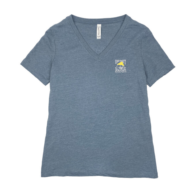 Charleston Women's V-Neck S/S Heather Slate