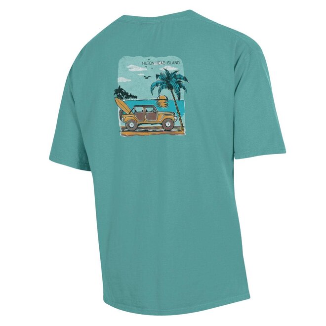 Beach Jeep S/S Spanish Moss
