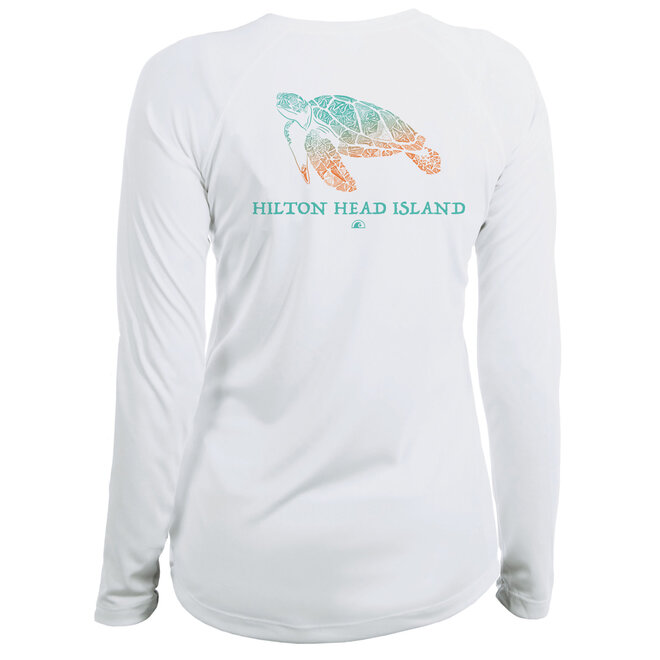 Women's Turtle Performance L/S White