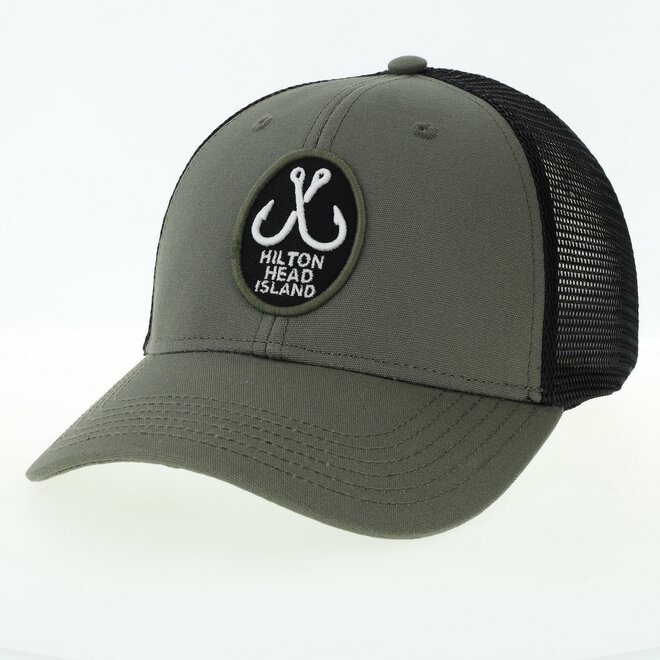Hooks Patch Lo-Pro Trucker, Olive