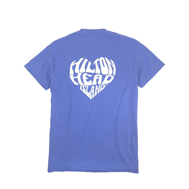 HHI Heart© Comfort Colors S/S Flo Blue