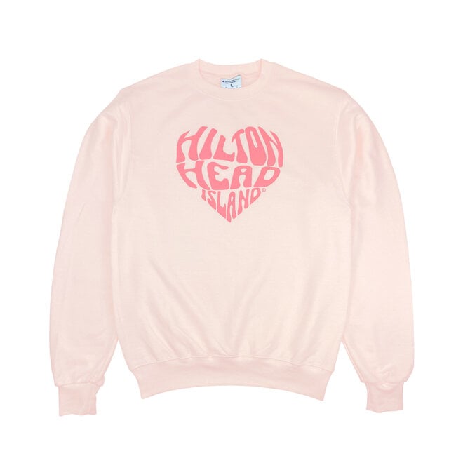 HHI Heart© Crewneck Sweatshirt Body Blush