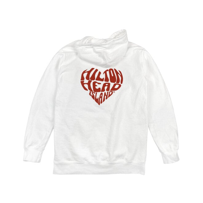 HHI Heart© Hooded Sweatshirt White