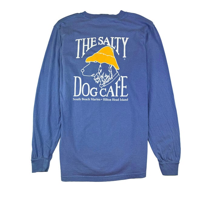 Comfort Colors L/S-Pocket Flo Blue