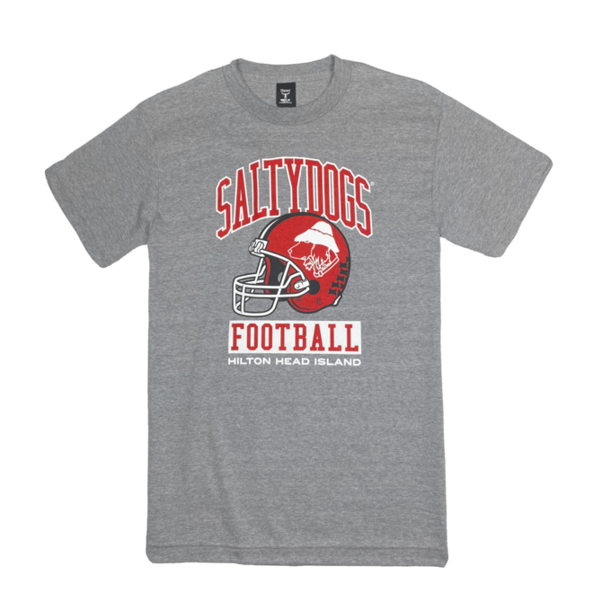 Salty Dogs Football S/S Oxford Grey