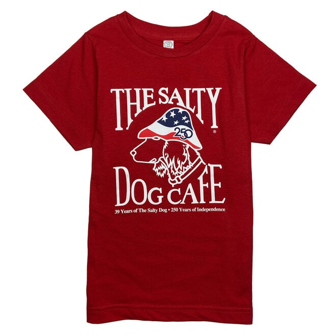 Youth 250 Years Patriot Dog S/S Red