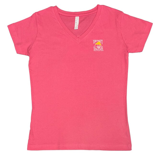 Women's V-Neck Hot Pink