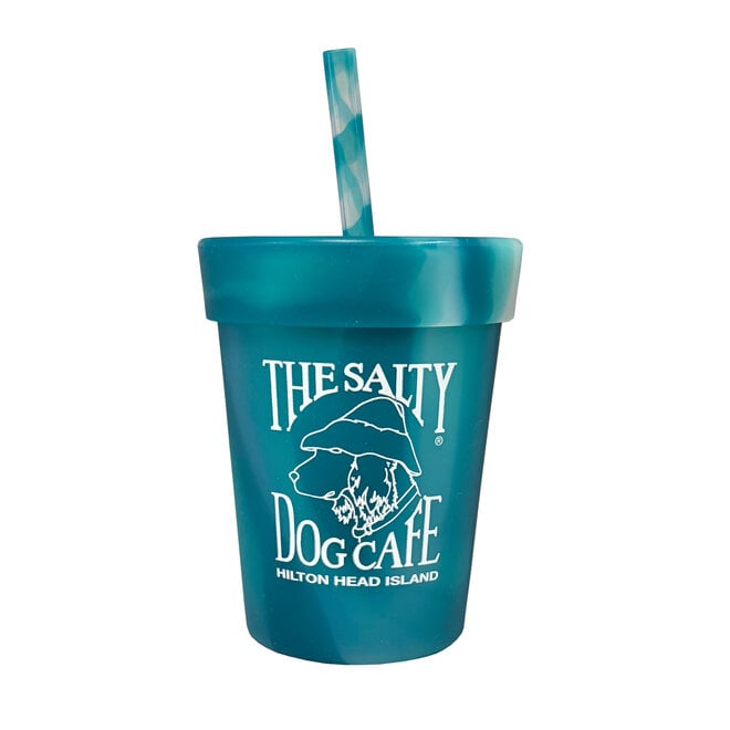 SiliPint Kids Straw Tumbler, Blue Crystal 8 oz