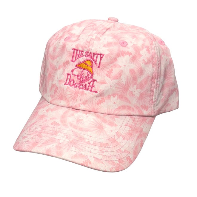 Hat - Women's Floral Print, Soft Pink