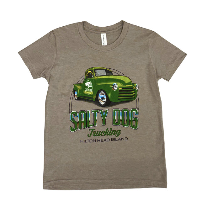 Youth Salty Dog Trucking S/S Heather Stone
