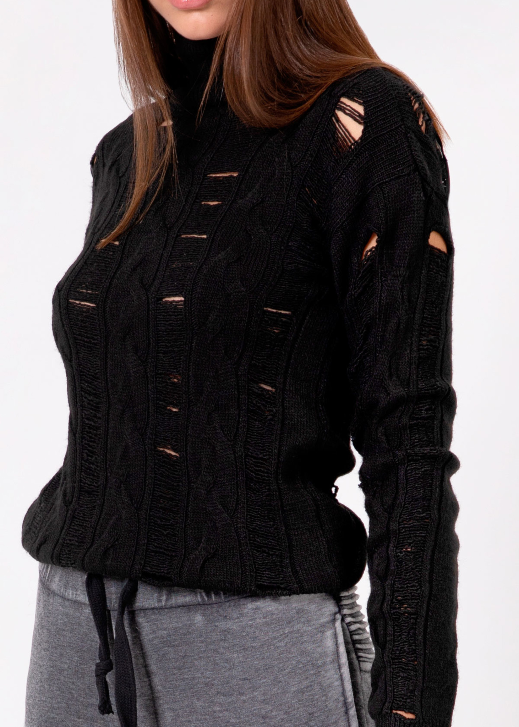 VDR DISTRESSED KNIT SWEATER 4033