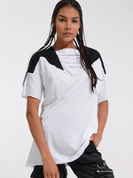 VDR CONTRAST PLEATED T-SHIRT