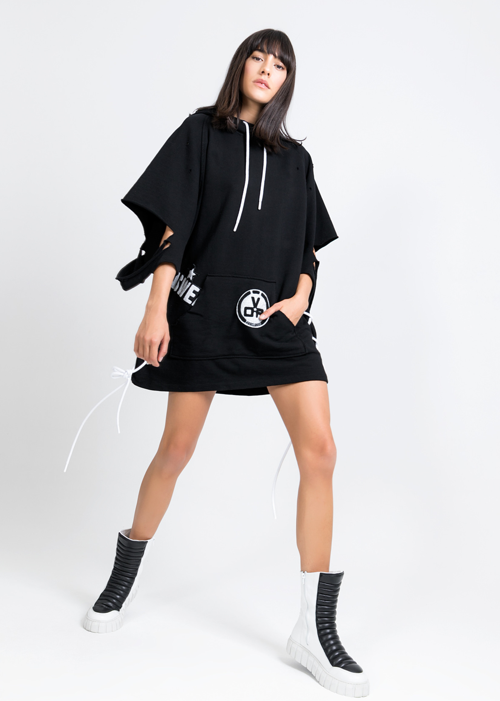 VDR #ASWEARE HOODIE DRESS 9221