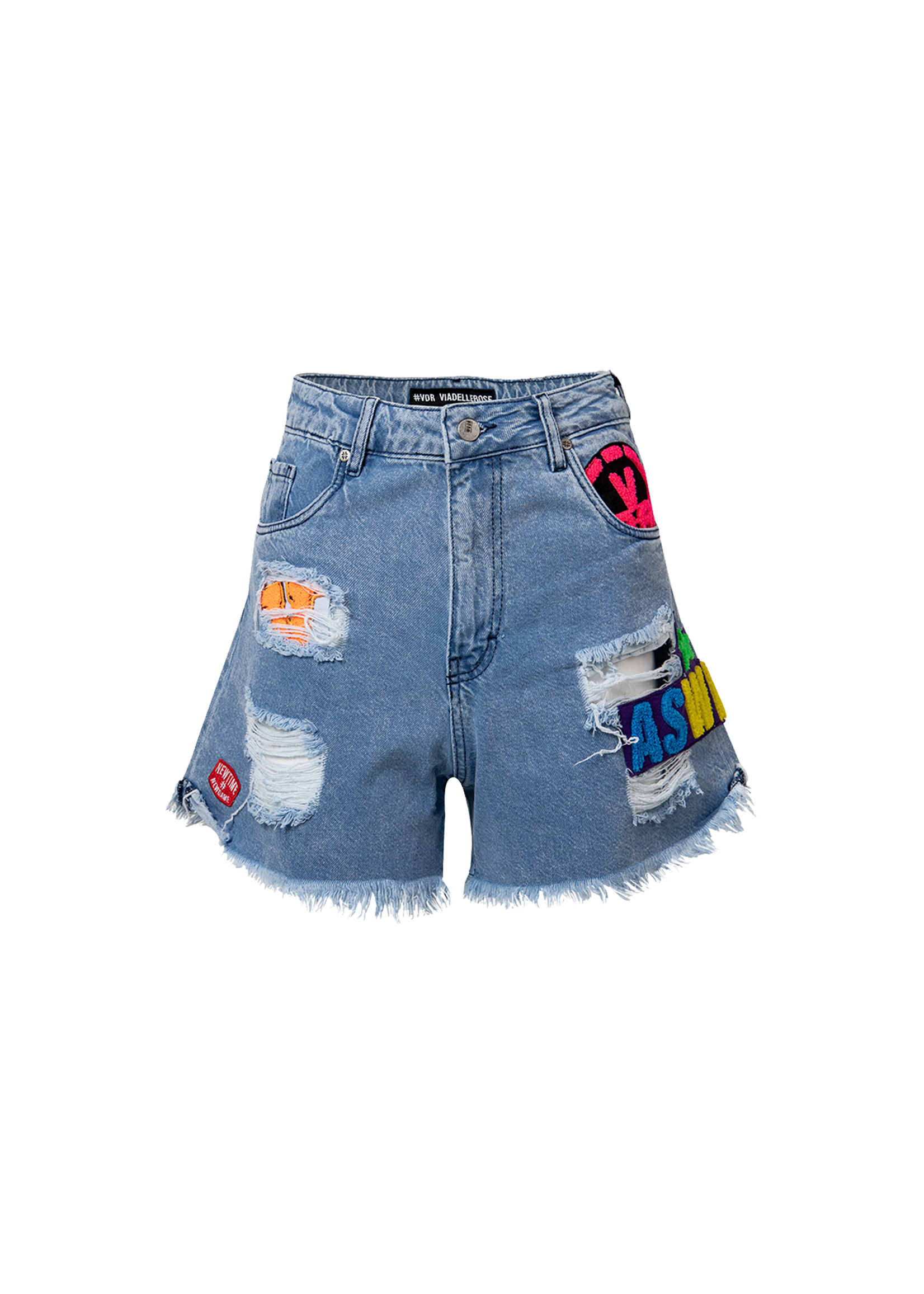 VDR DISTRESSED PATCH SHORTS 9459
