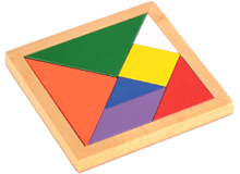 Color Tangrams Puzzle