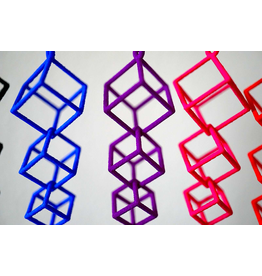 3D Printed Interlocking Cube Earrings | Hanusa Design