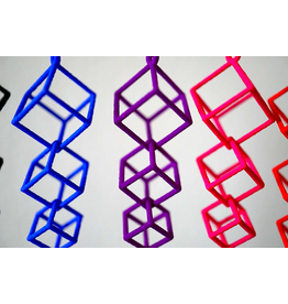JEWE 3D Printed Interlocking Cube Earrings | Hanusa Design