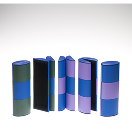 HOME Green/Blue/Lavender Rollover Case - Medium size